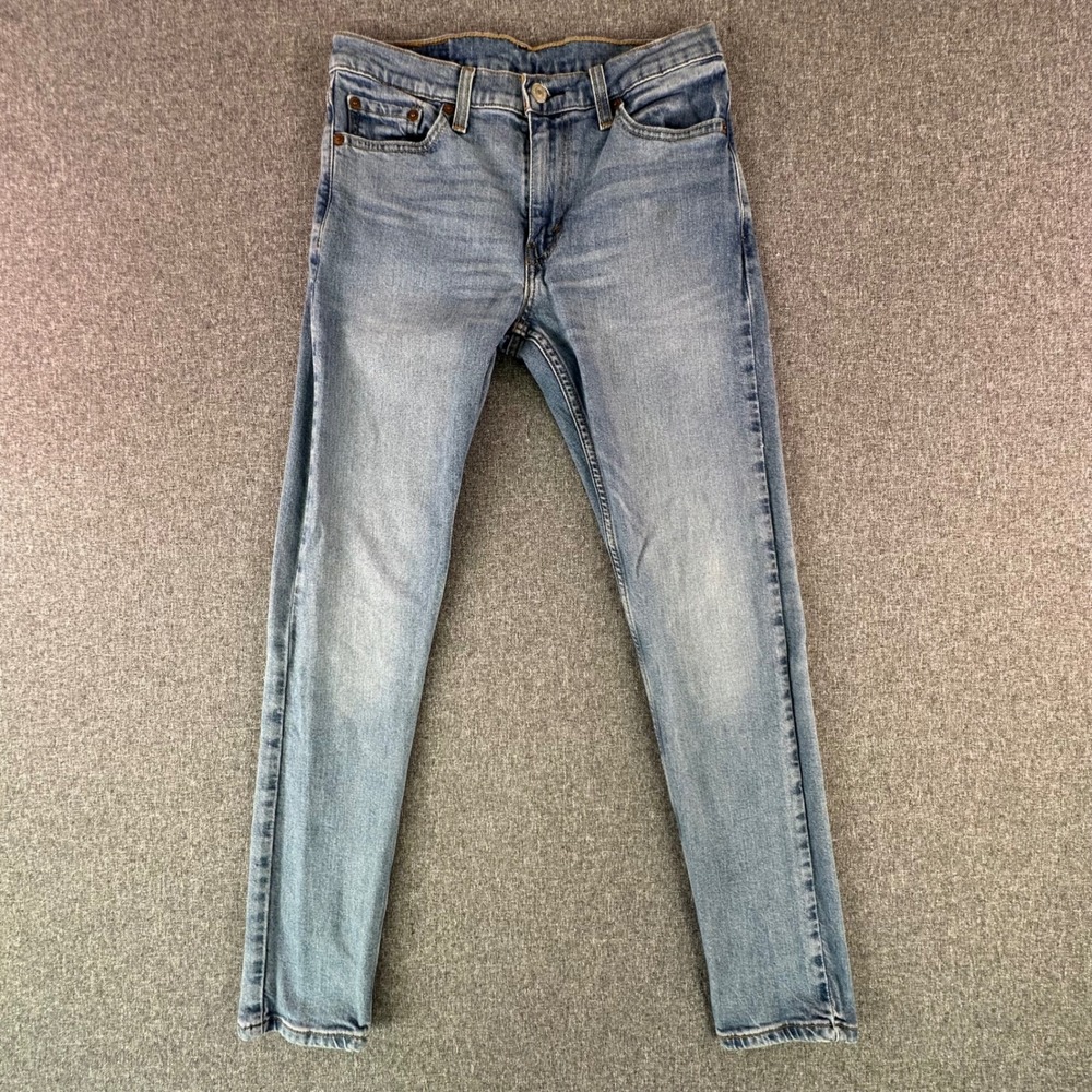 Levi's Jeans Womens 30 512 Slim Taper Light Wash Blue WaterLess Stretch Denim